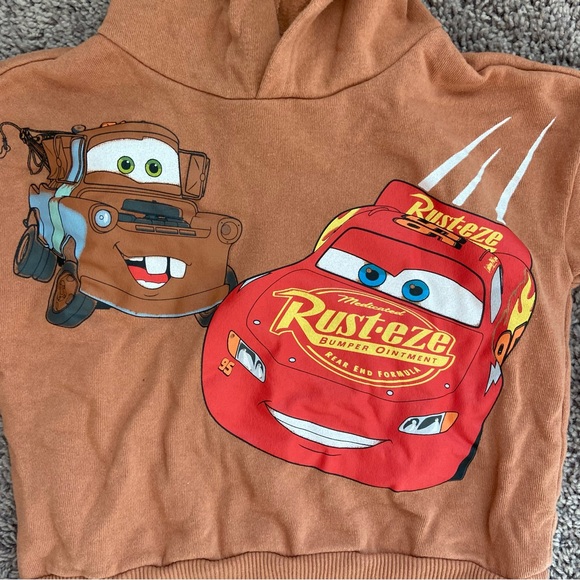 Disney Pixar Cars Lightning McQueen Hooded Sweatshirt 3T - Picture 2 of 4
